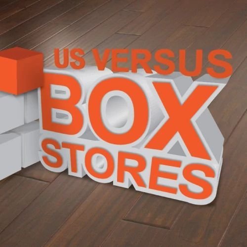 Us versus box stores - Moran's Floor Store in Jamestown